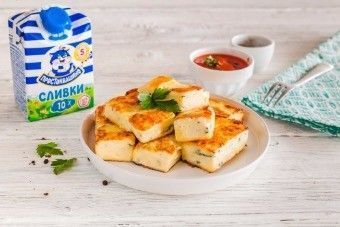 Жареные палочки из манки с сыром